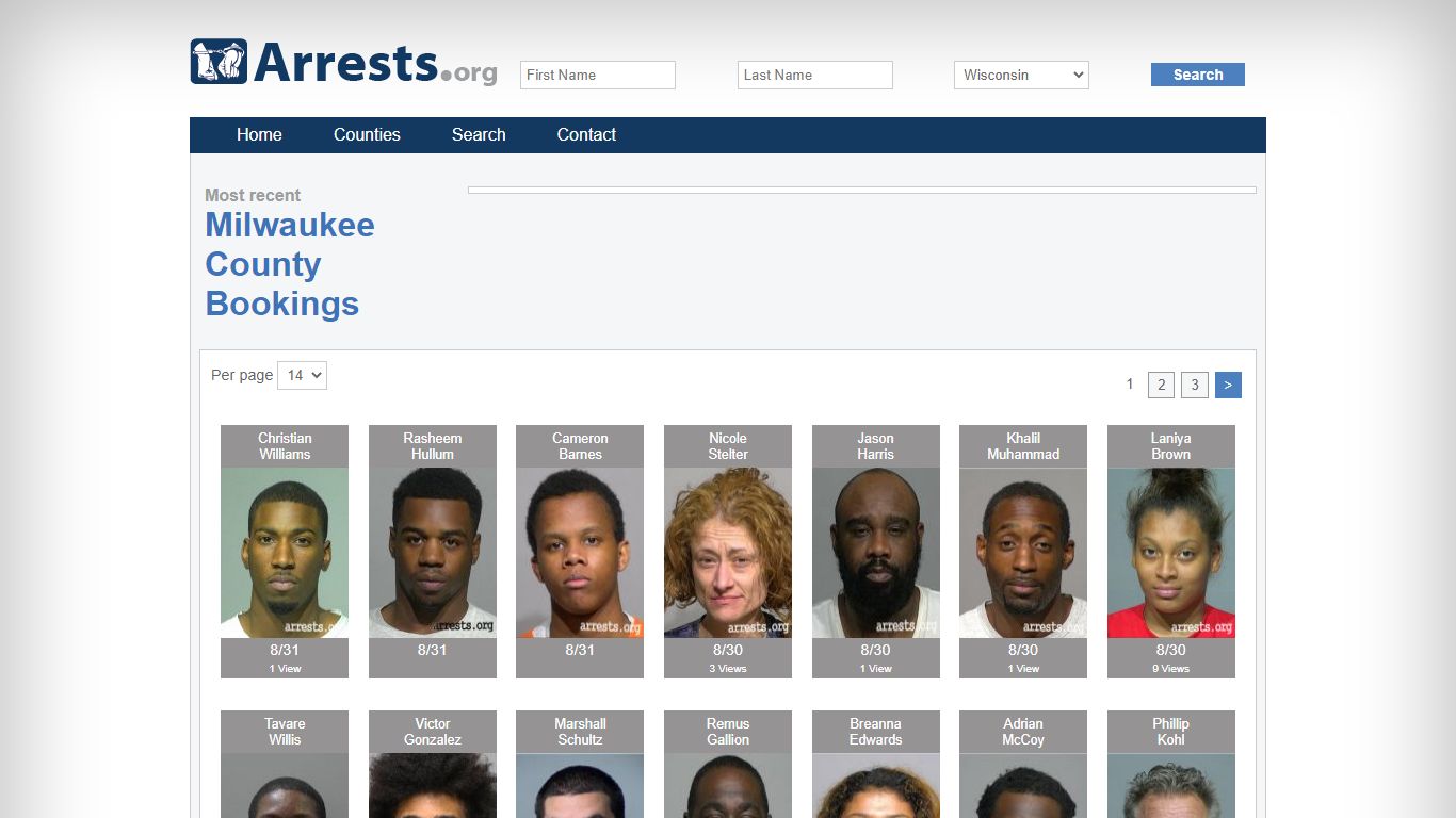 Milwaukee County Arrests and Inmate Search